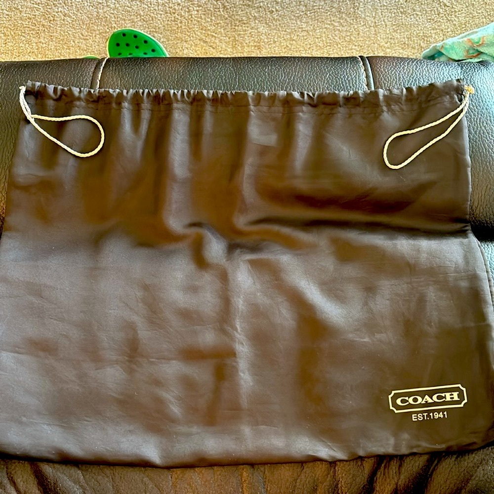 *New*COACH SILKY BROWN DUSTBAG